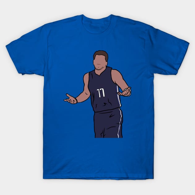 Luka Doncic Shrug T-Shirt by rattraptees